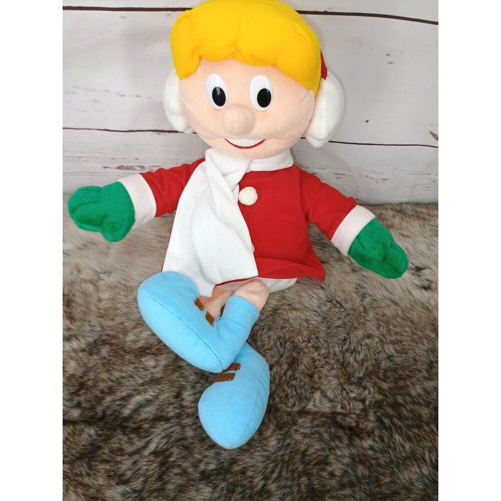 Vintage 1999 Frosty the Snowman "Karen" Plush Doll Figure 14"‎ Nice & Clean